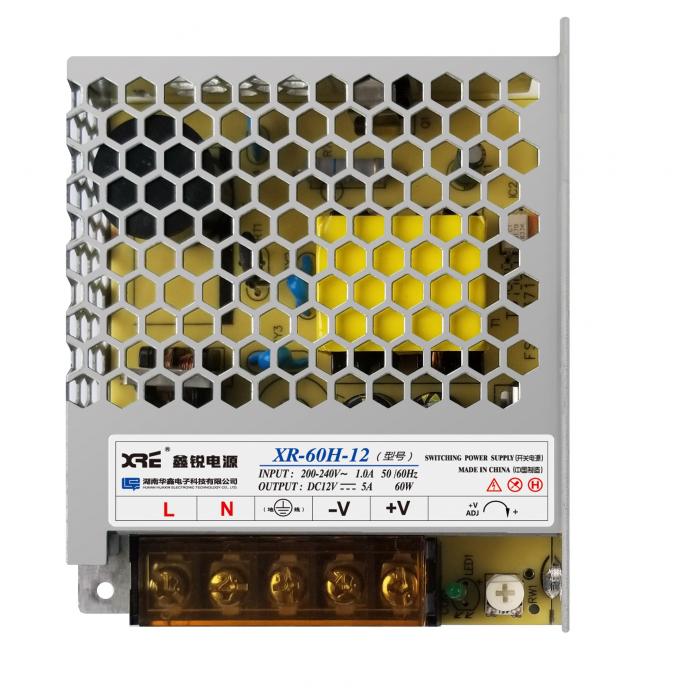 Fuente de alimentación de salida única del conductor IP20 12V 5A de 12V 60W LED para la tira del LED 1
