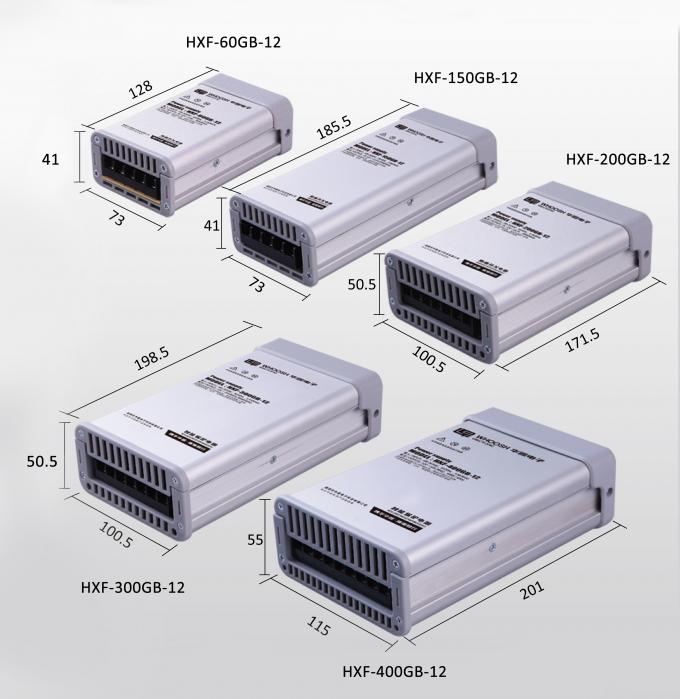 IP62 conductor de la fuente de alimentación de la prenda impermeable LED 12V 150W 12.5A Constant Voltage LED 3