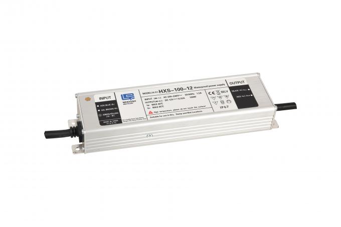 Conductor impermeable de aluminio de la fuente de alimentación de la vivienda IP67 LED 8.3A 12V 100W LED 0